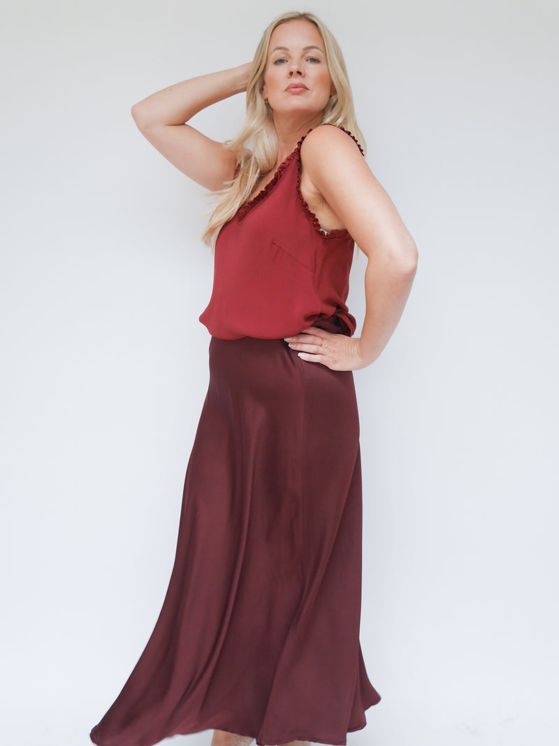 Jade Skirt Bordo
