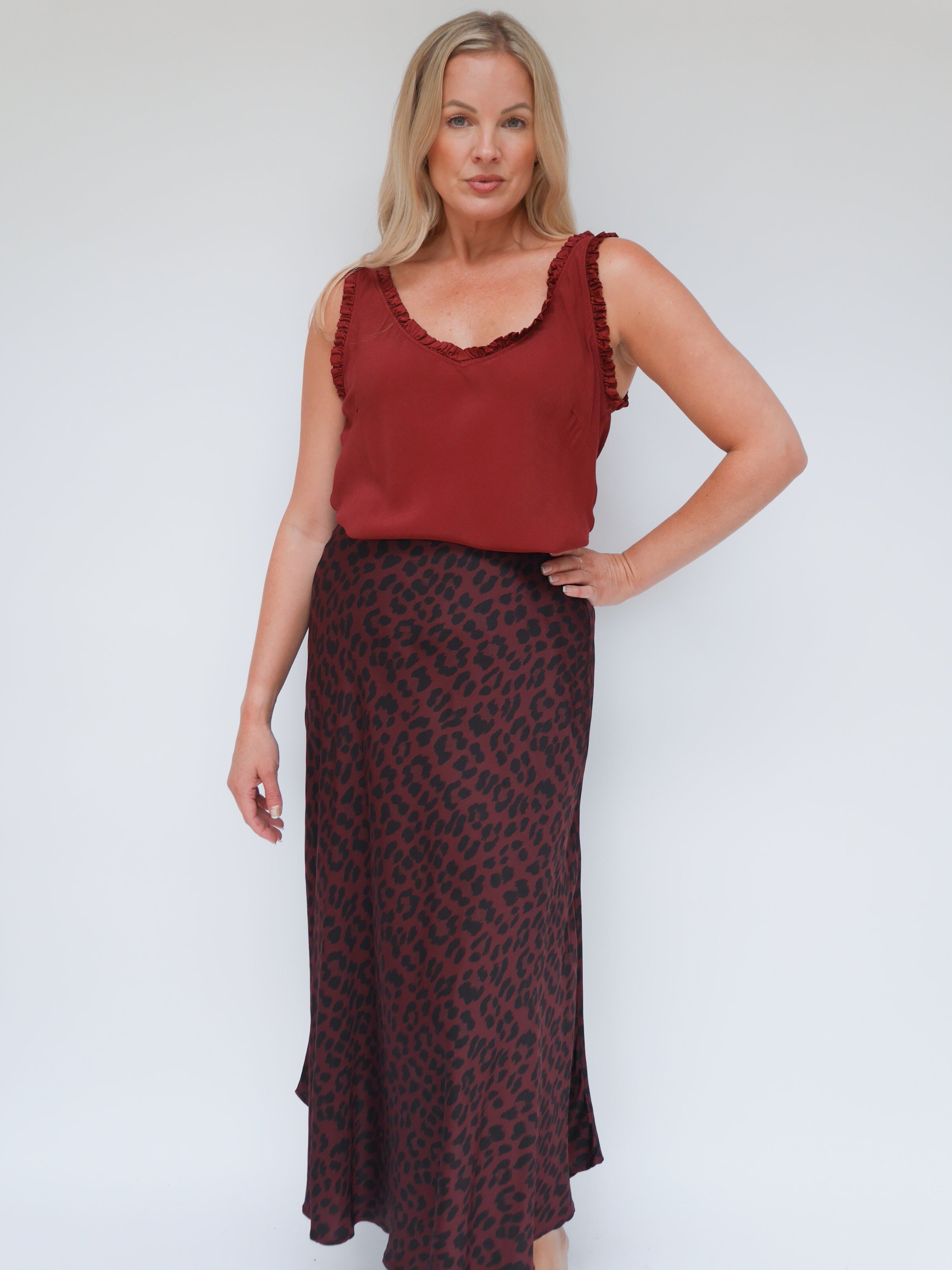 Tamara Skirt Bordo