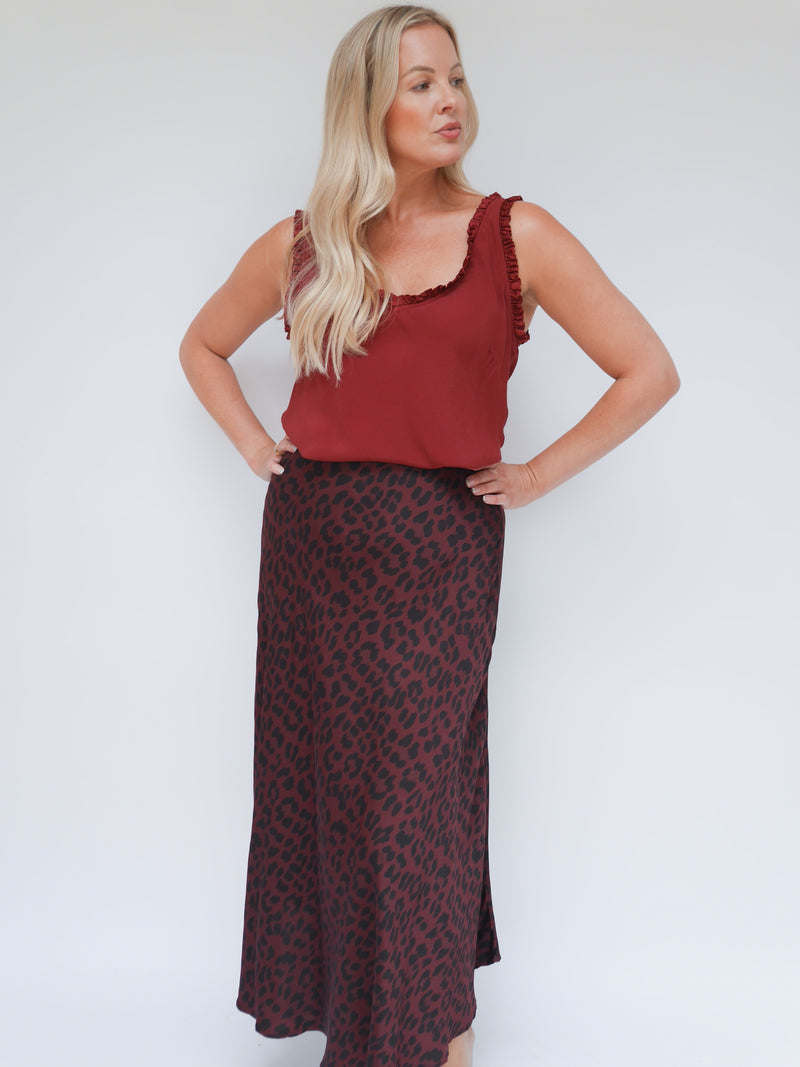 Tamara Skirt Bordo