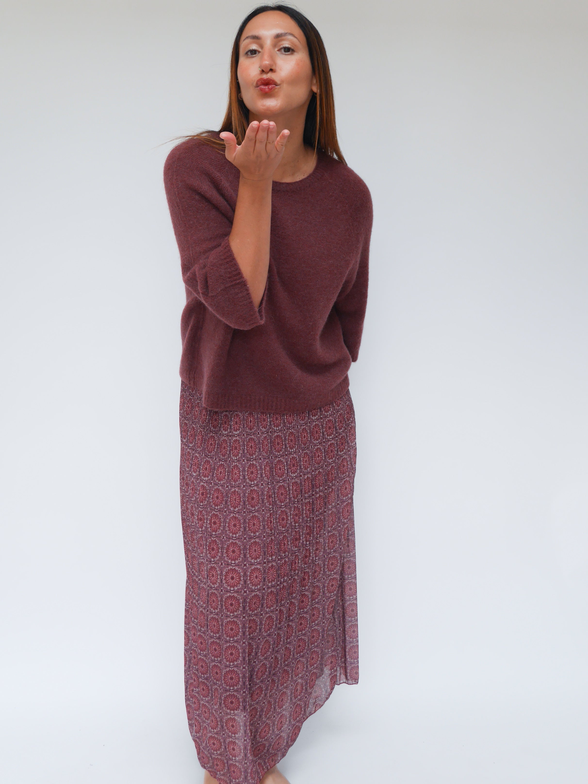 Farrah Skirt Bordo