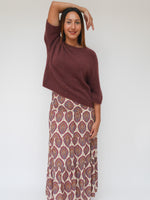 Margot Skirt Dress Bordo