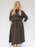 Sophia Skirt Chocolate