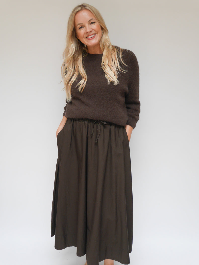 Sophia Skirt Chocolate