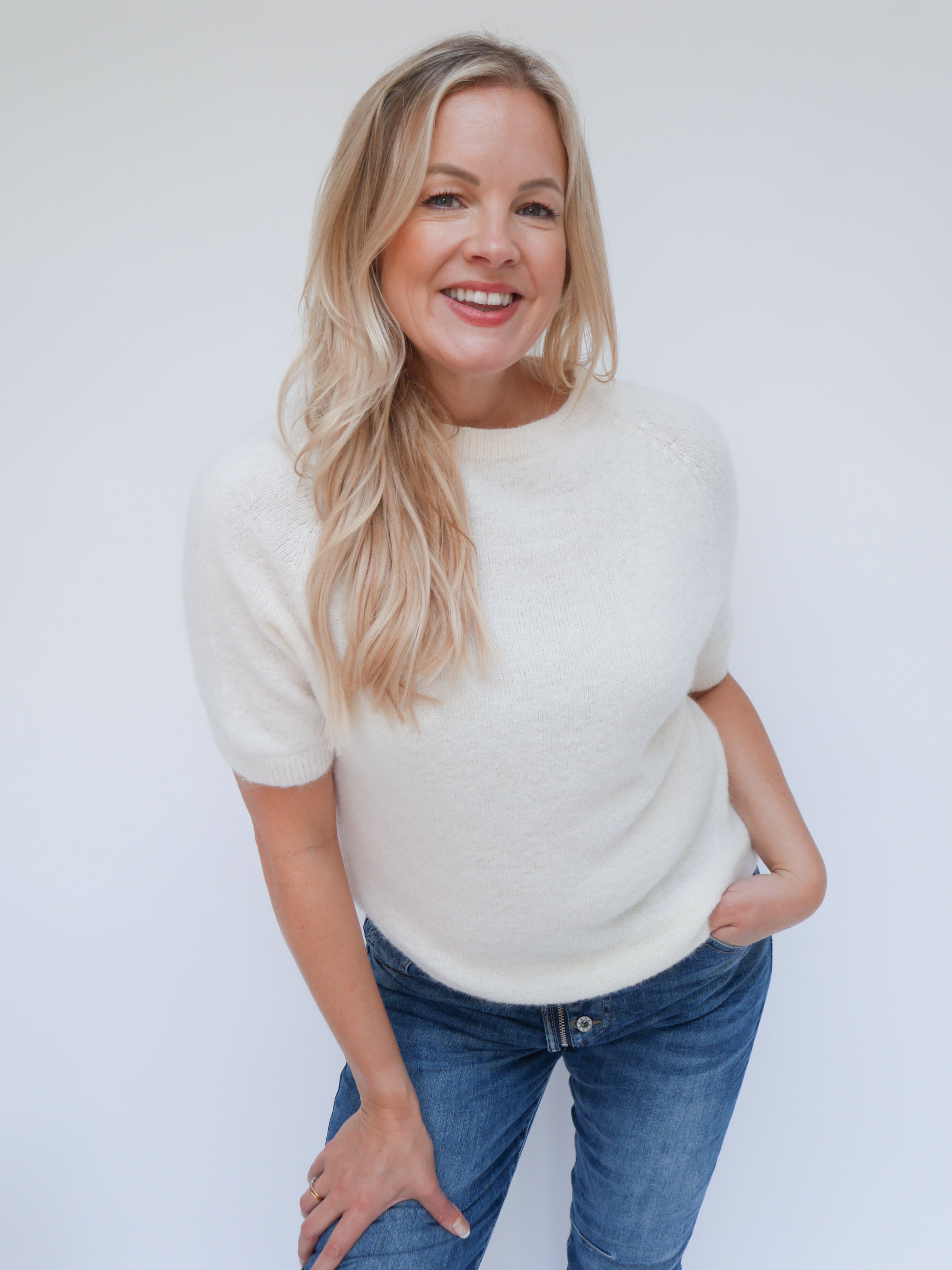 Nina Alpaca Knit Ivory