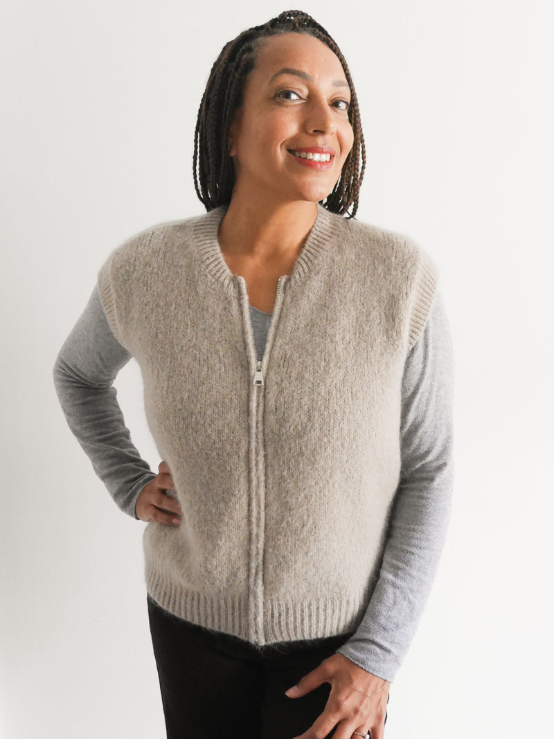Alba Mohair Tank Mink