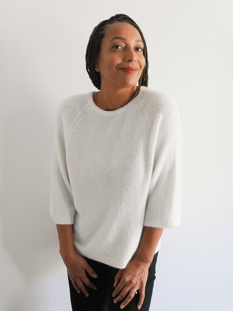 Hattie Alpaca Knit Ivory
