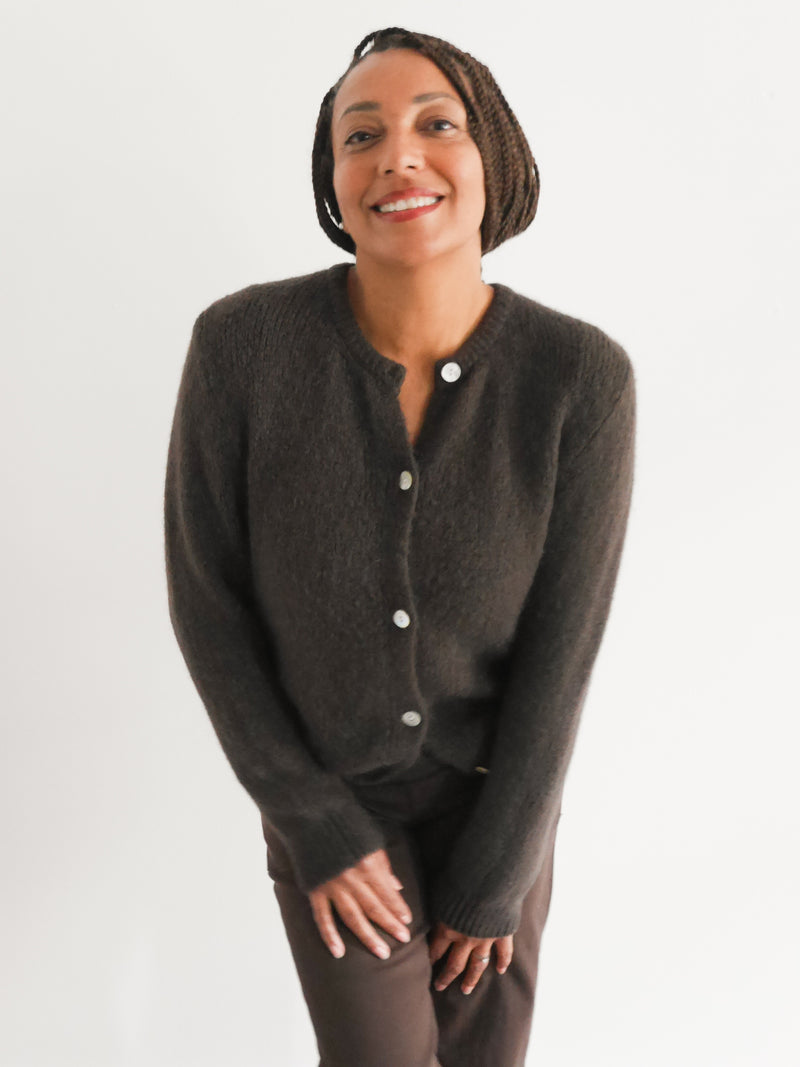 Claudia Cardigan Chocolate