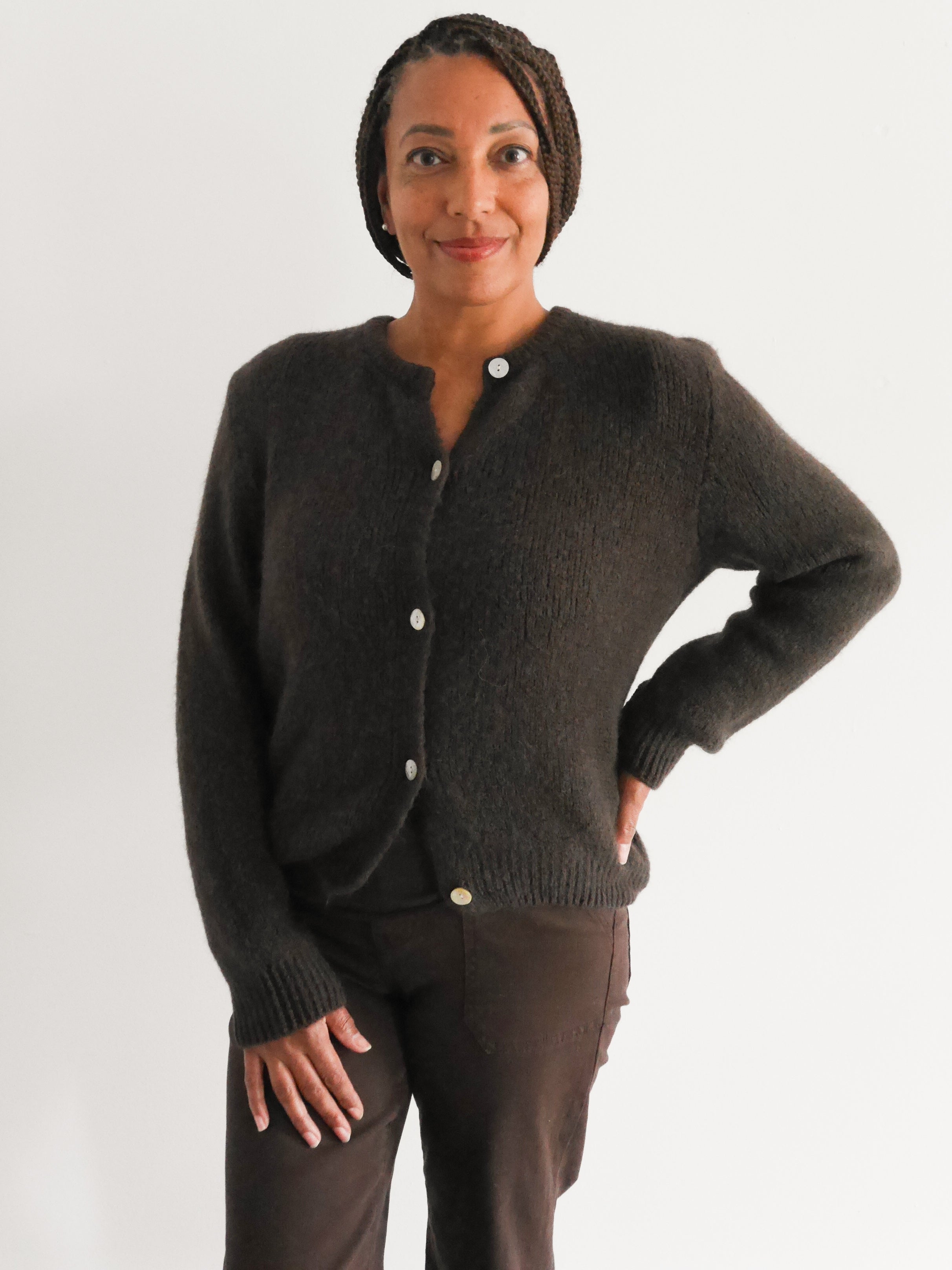 Claudia Cardigan Chocolate