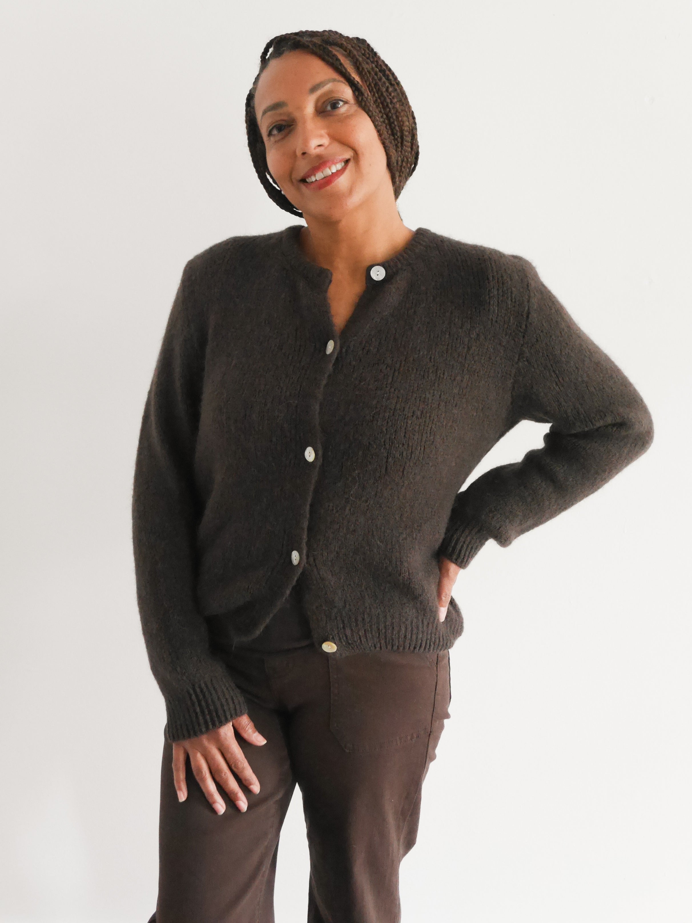 Claudia Cardigan Chocolate