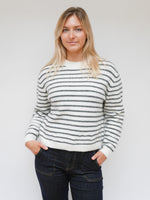 Nikki Knit Ivory & Grey