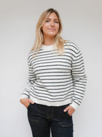 Nikki Knit Ivory & Grey