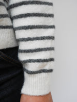 Nikki Knit Ivory & Grey