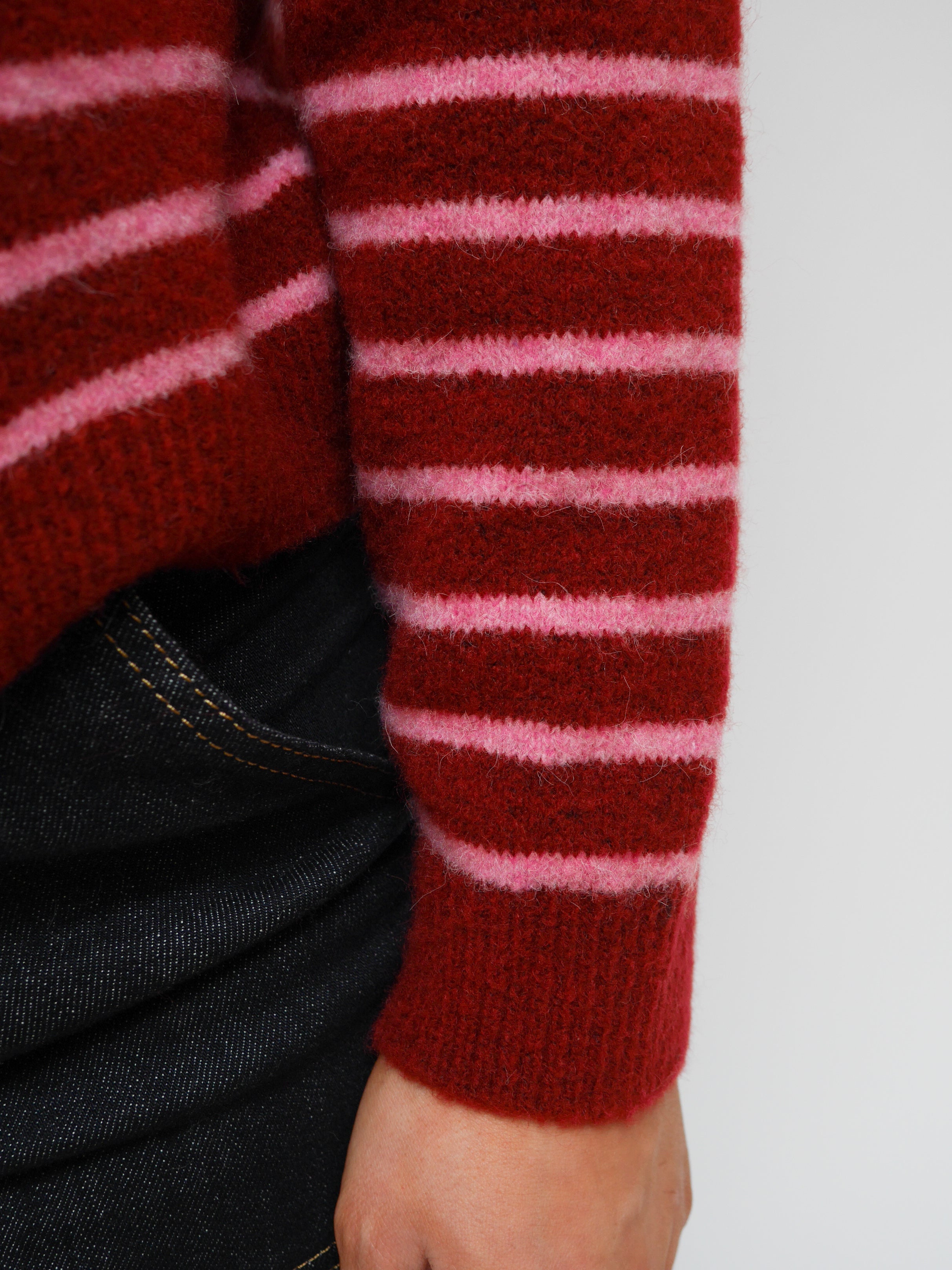 Nikki Knit Bordo & Pink