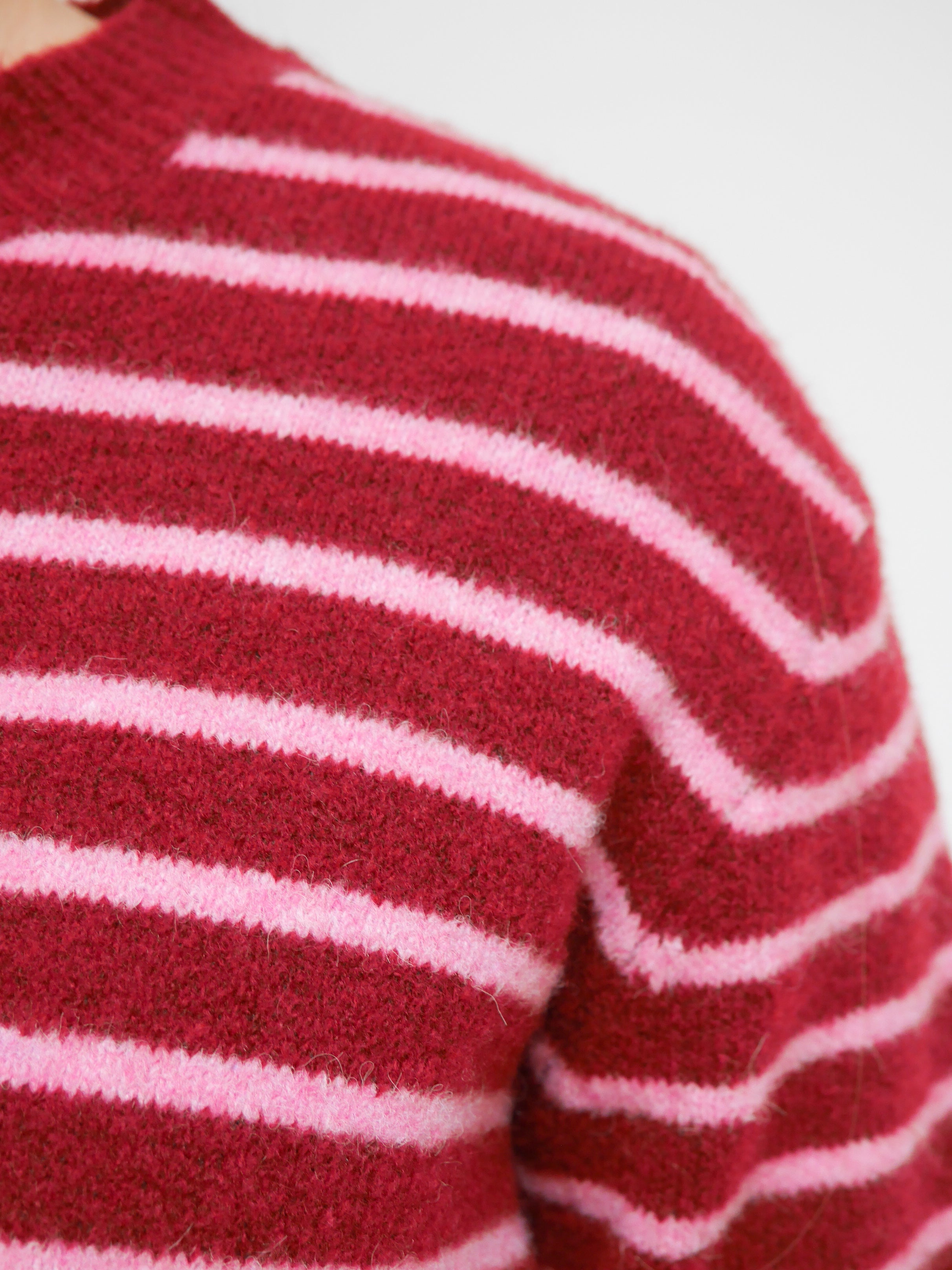 Nikki Knit Bordo & Pink