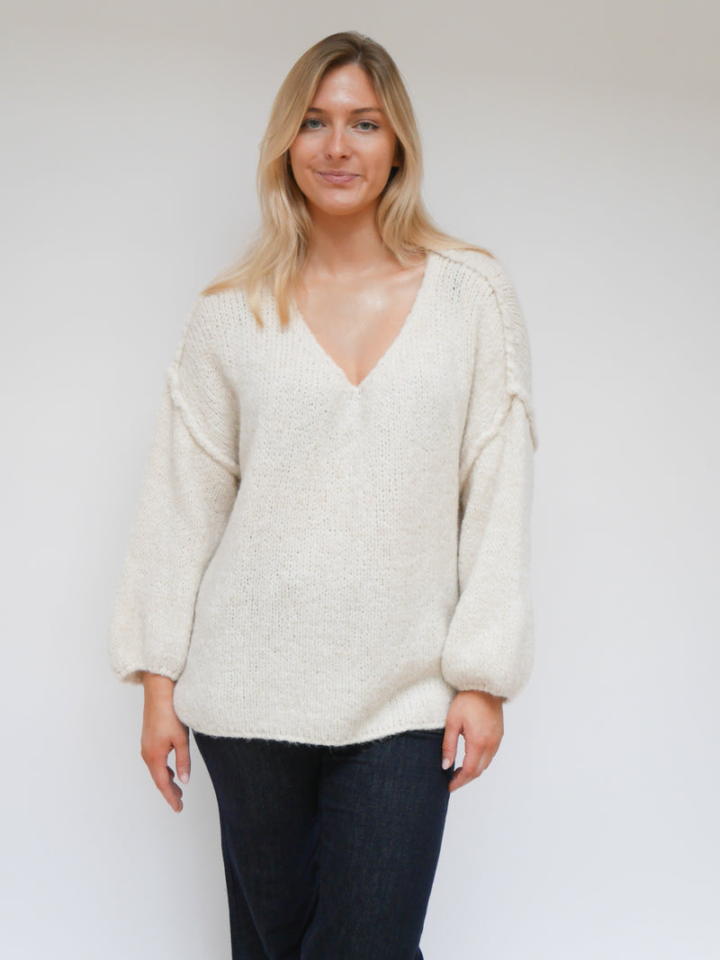 Sandy Knit Winter White