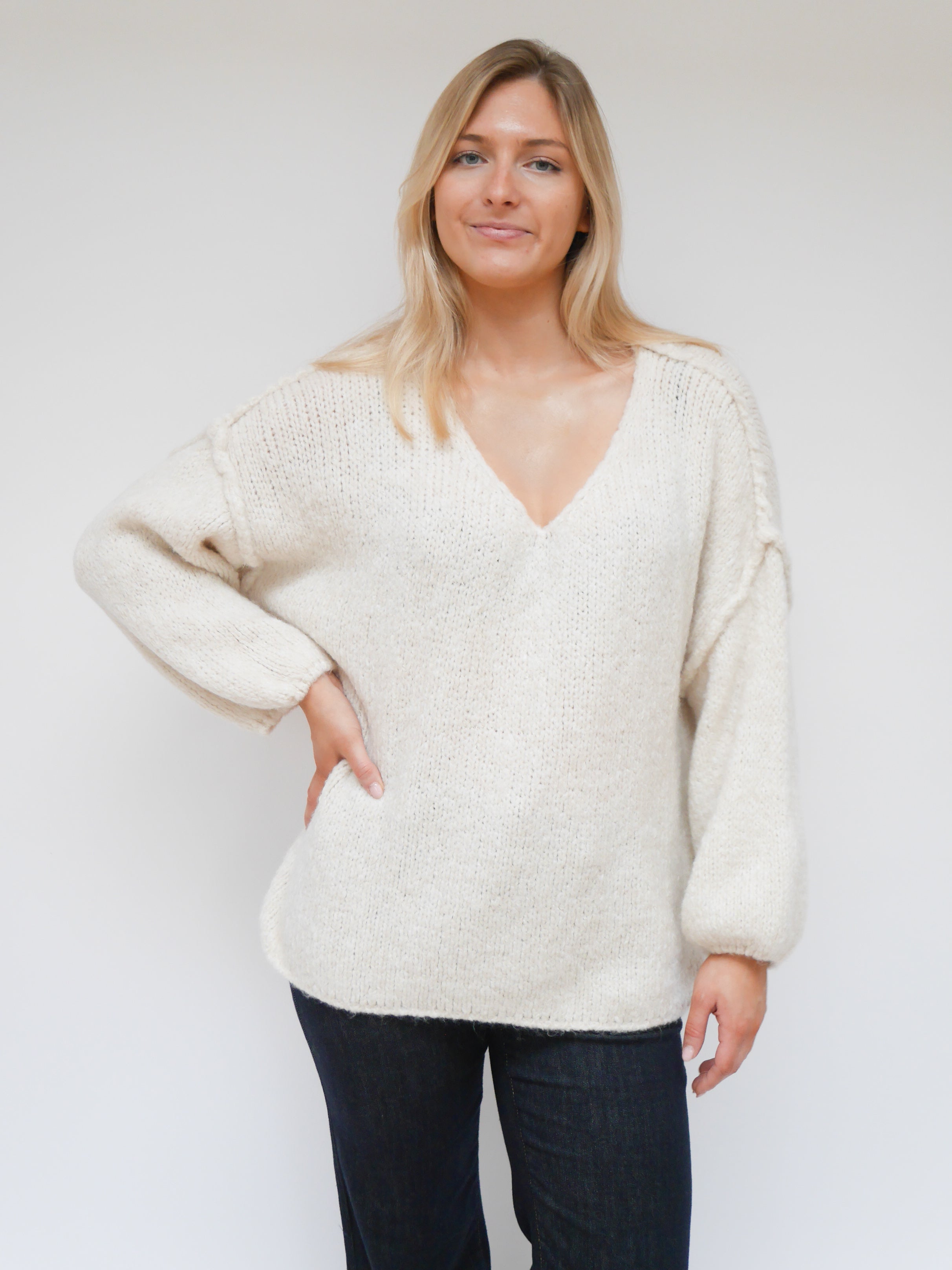 Sandy Knit Winter White