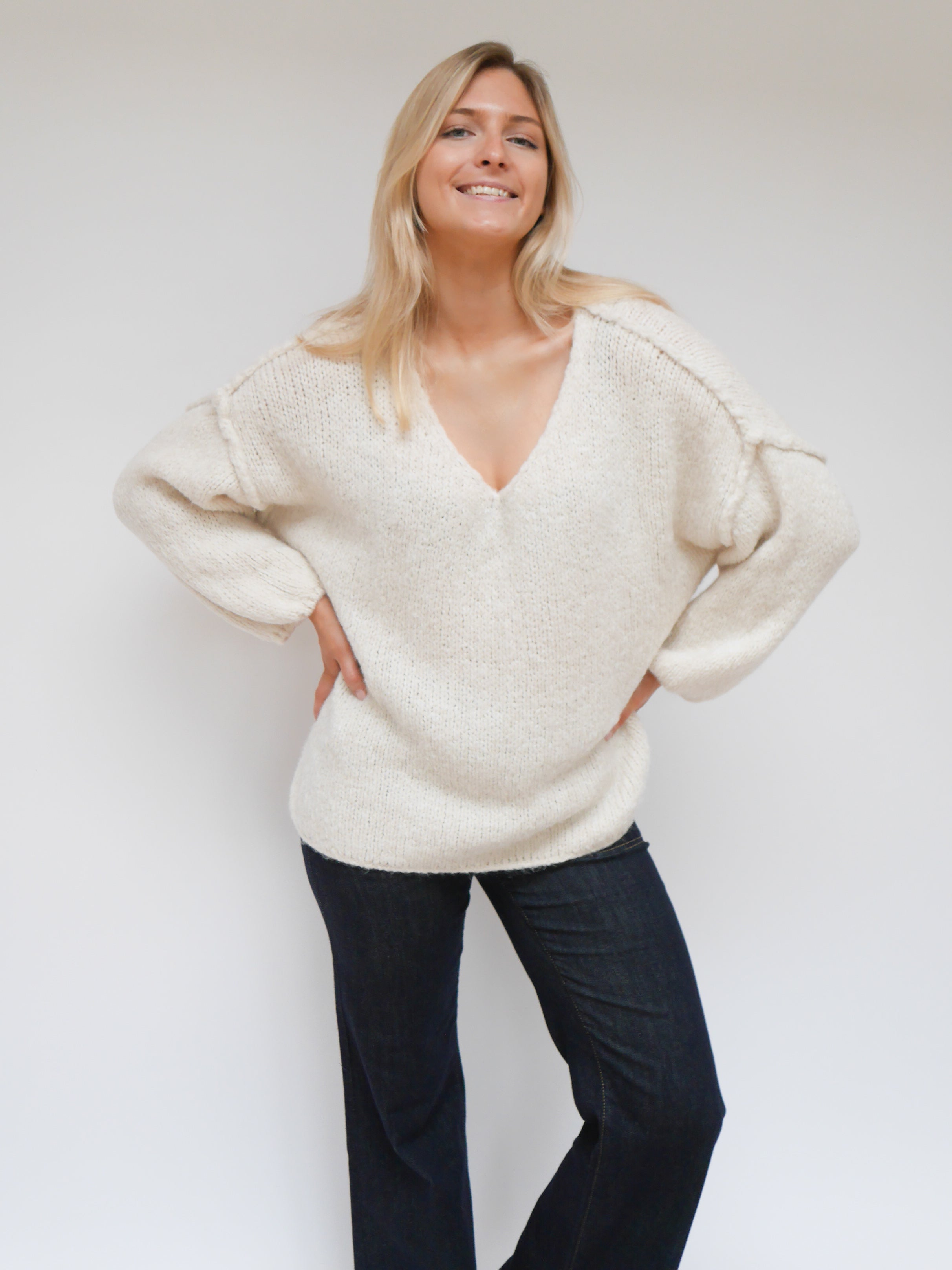 Sandy Knit Winter White