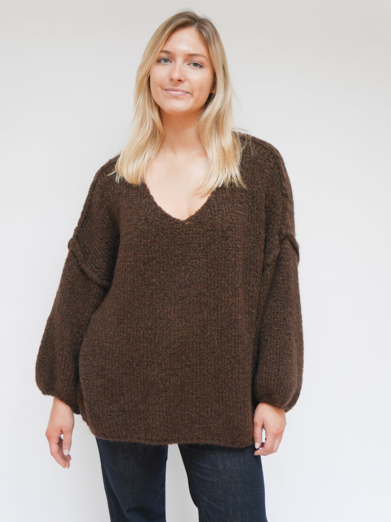 Sandy Knit Chocolate