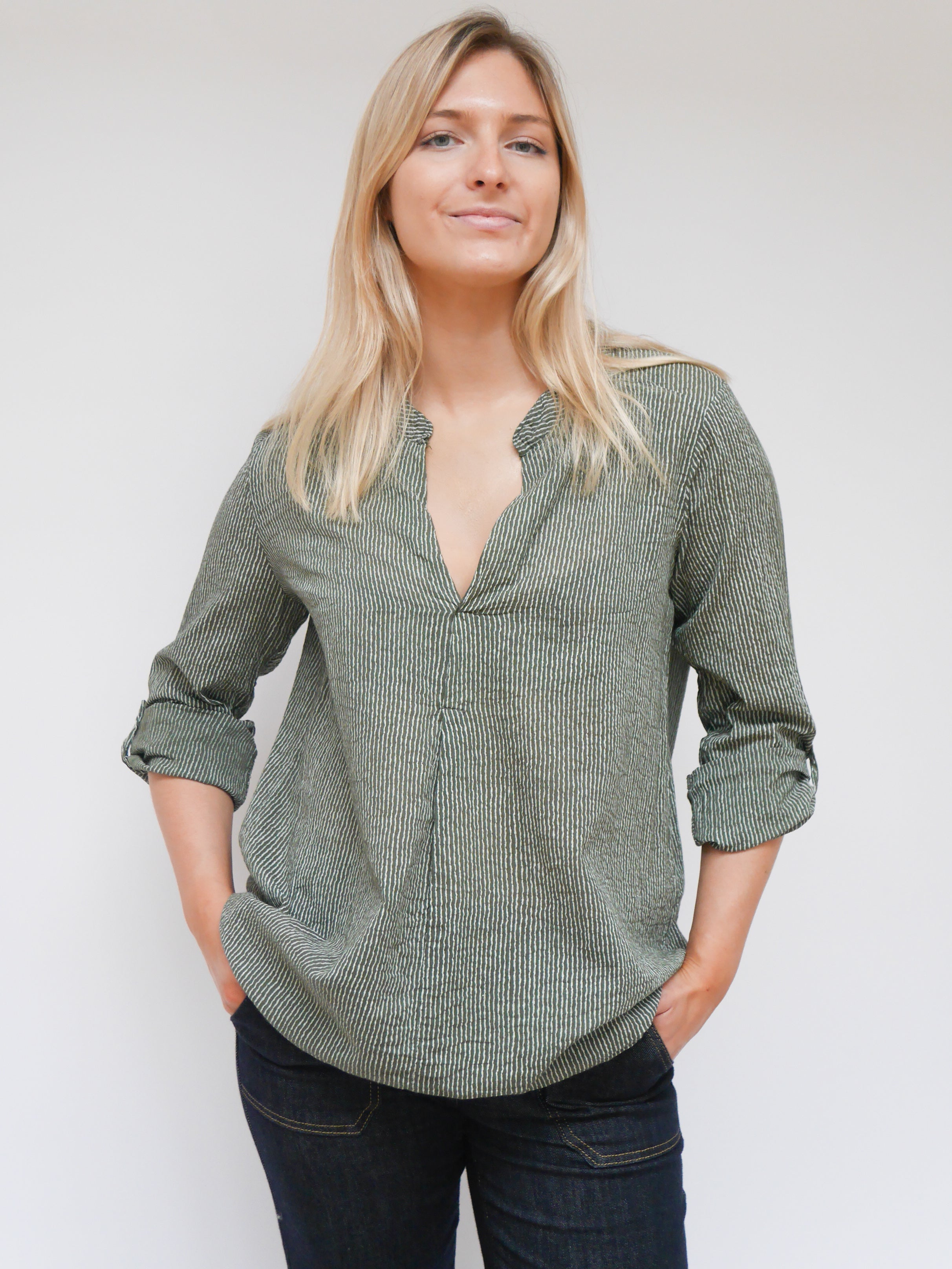 Annabel Blouse Forest Green