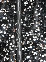 Stella Sequin Bomber Jacket Black & Silver