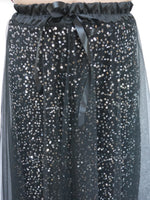 Sequin Tulle Skirt Black
