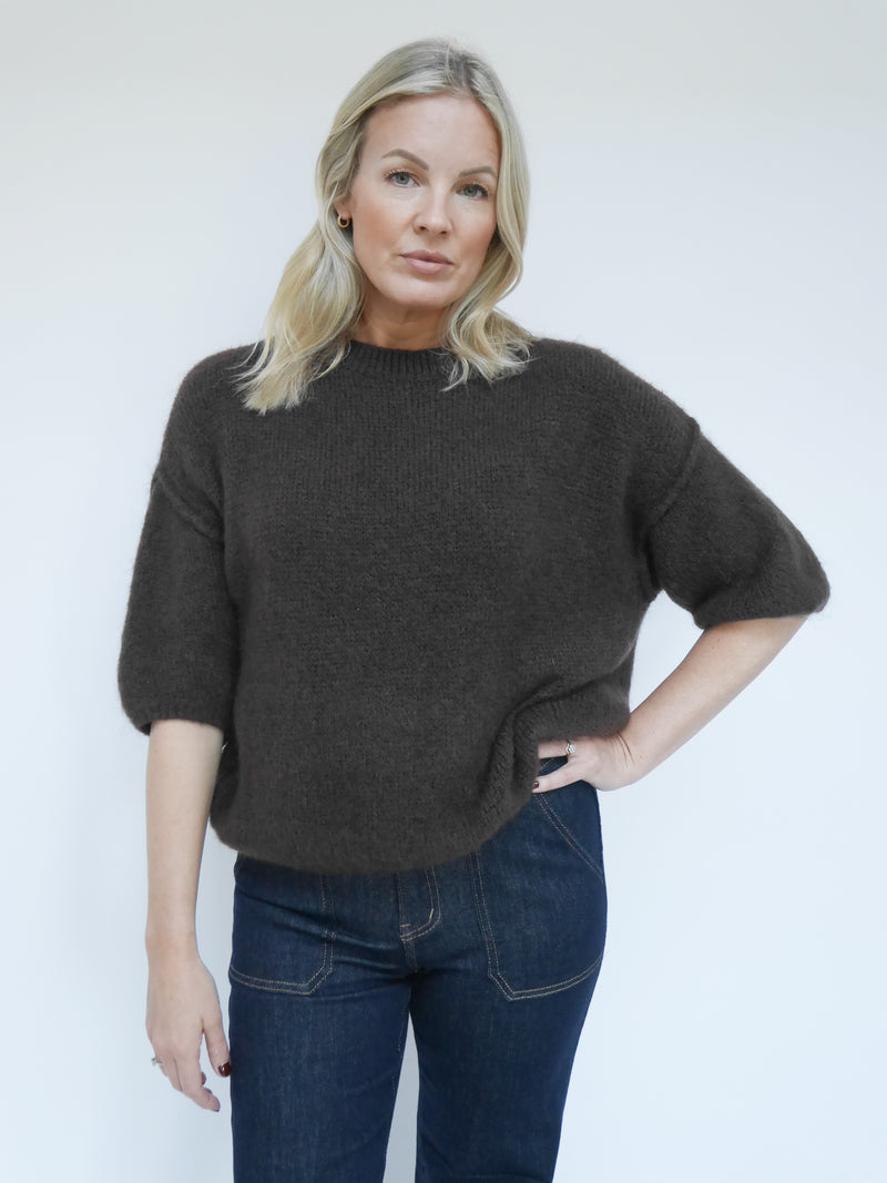 Abi Knit Mohair Chocolate