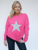 Star Knit Fuchsia