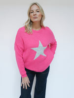 Star Knit Fuchsia