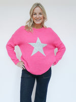 Star Knit Fuchsia