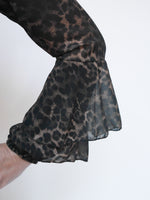 Anika Blouse Camel Leopard