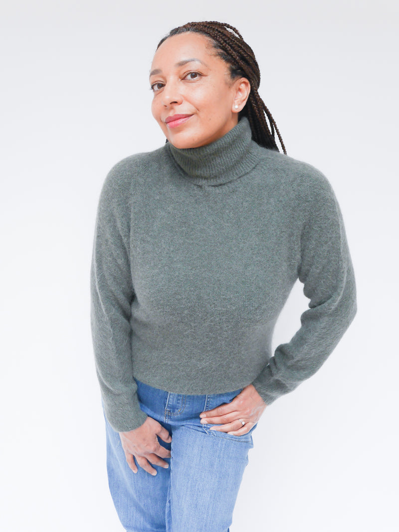 Nia Polo Neck Knit Khaki