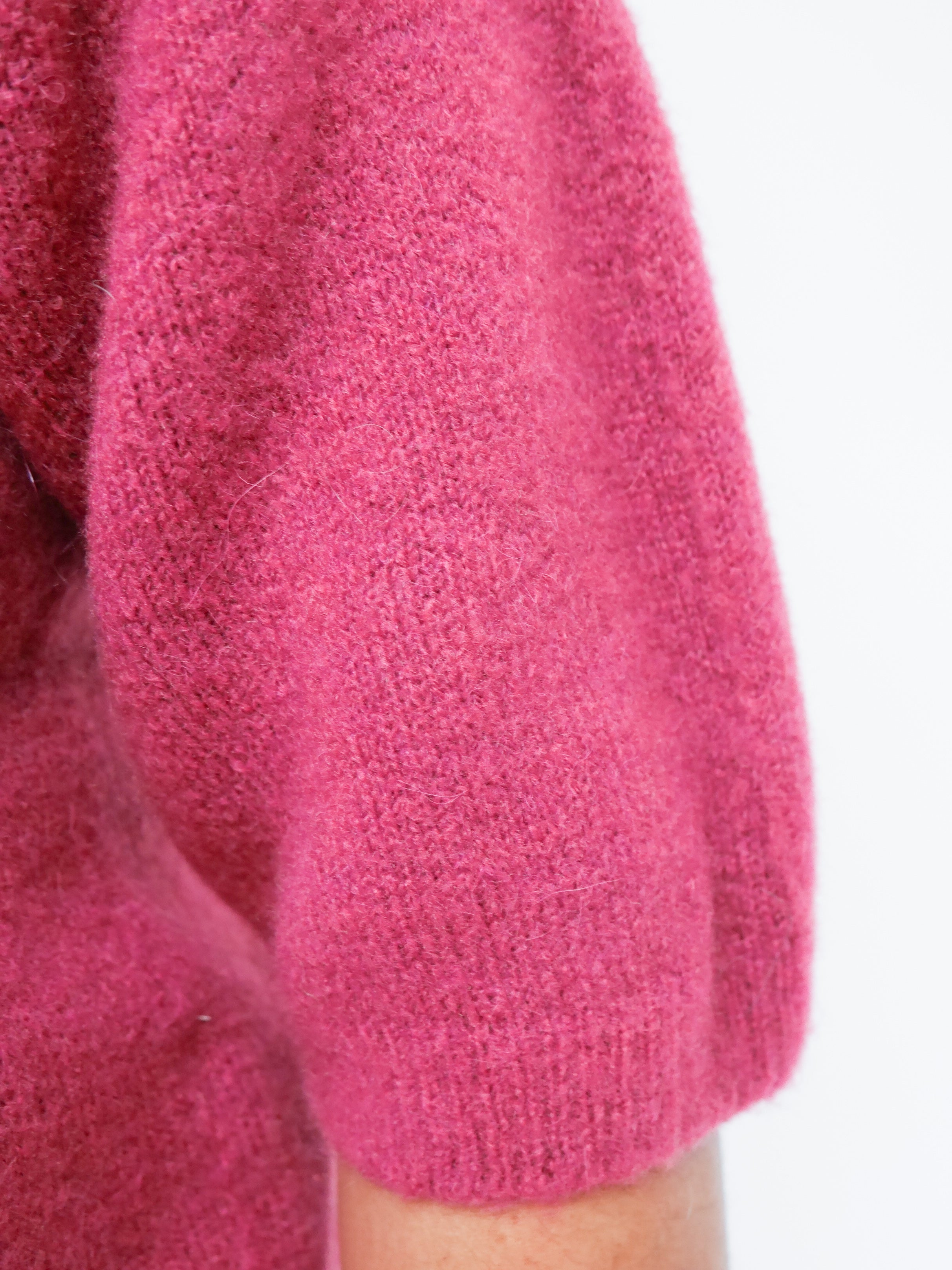 Elsie Alpaca Cardigan Berry