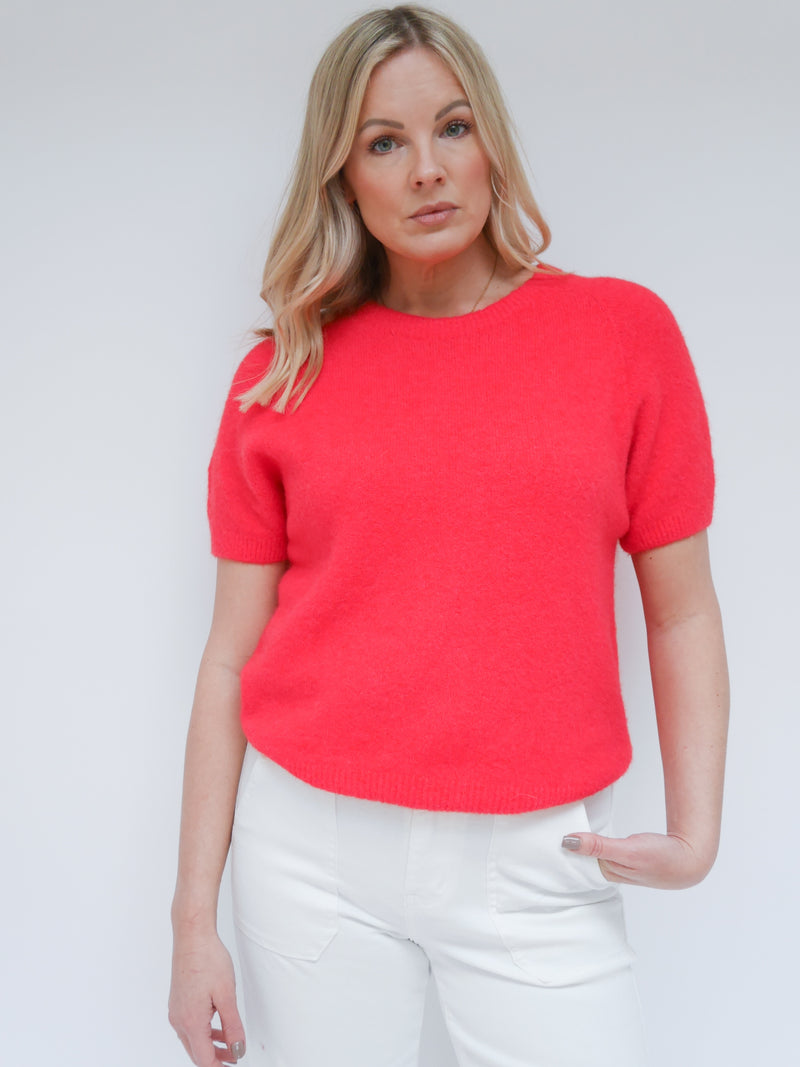 Nina Alpaca Knit Poppy Red