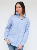 Harper Stripe Shirt Blue & White