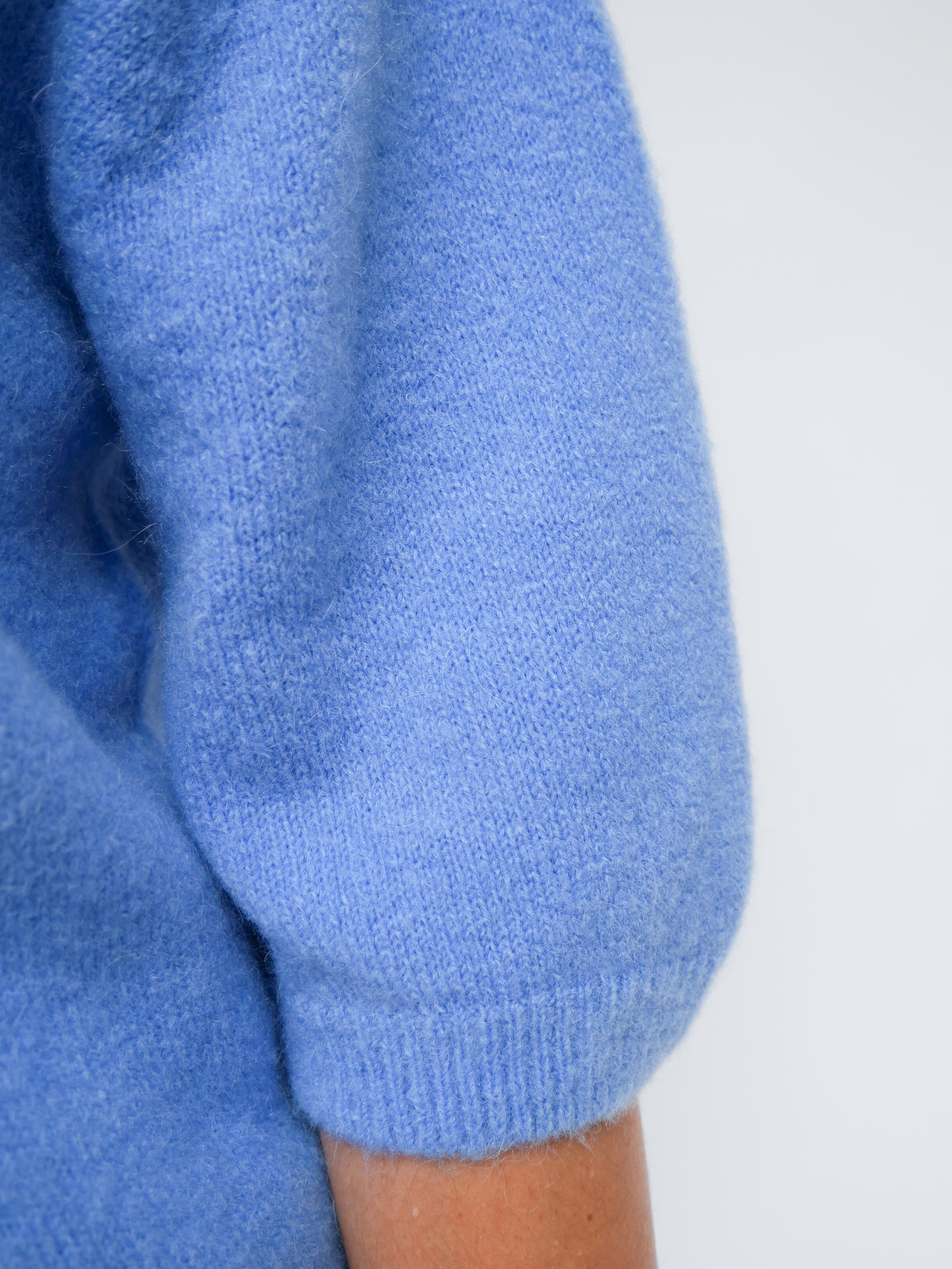 Elsie Alpaca Cardigan French Blue