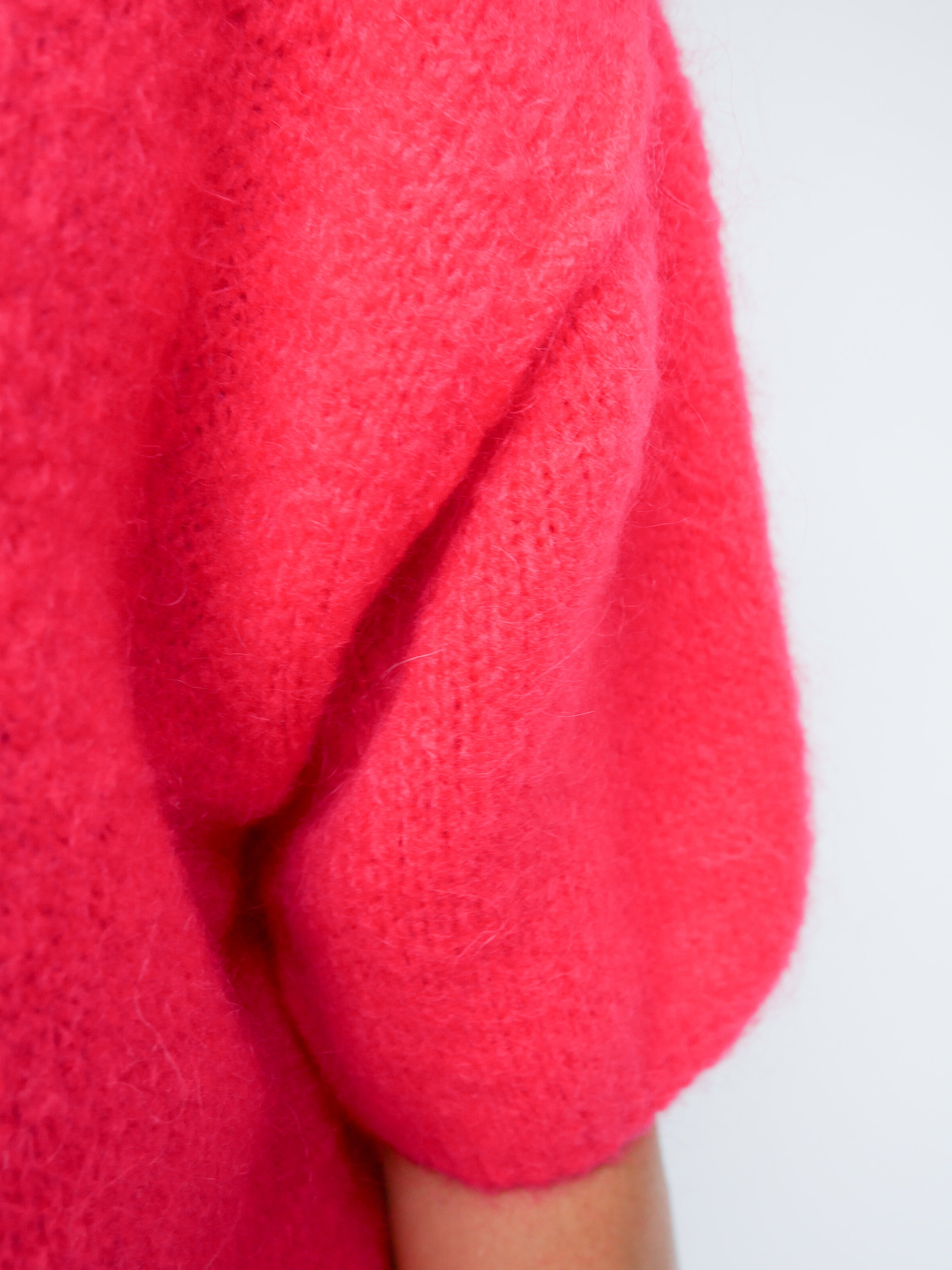 Abi Knit Mohair Poppy Red