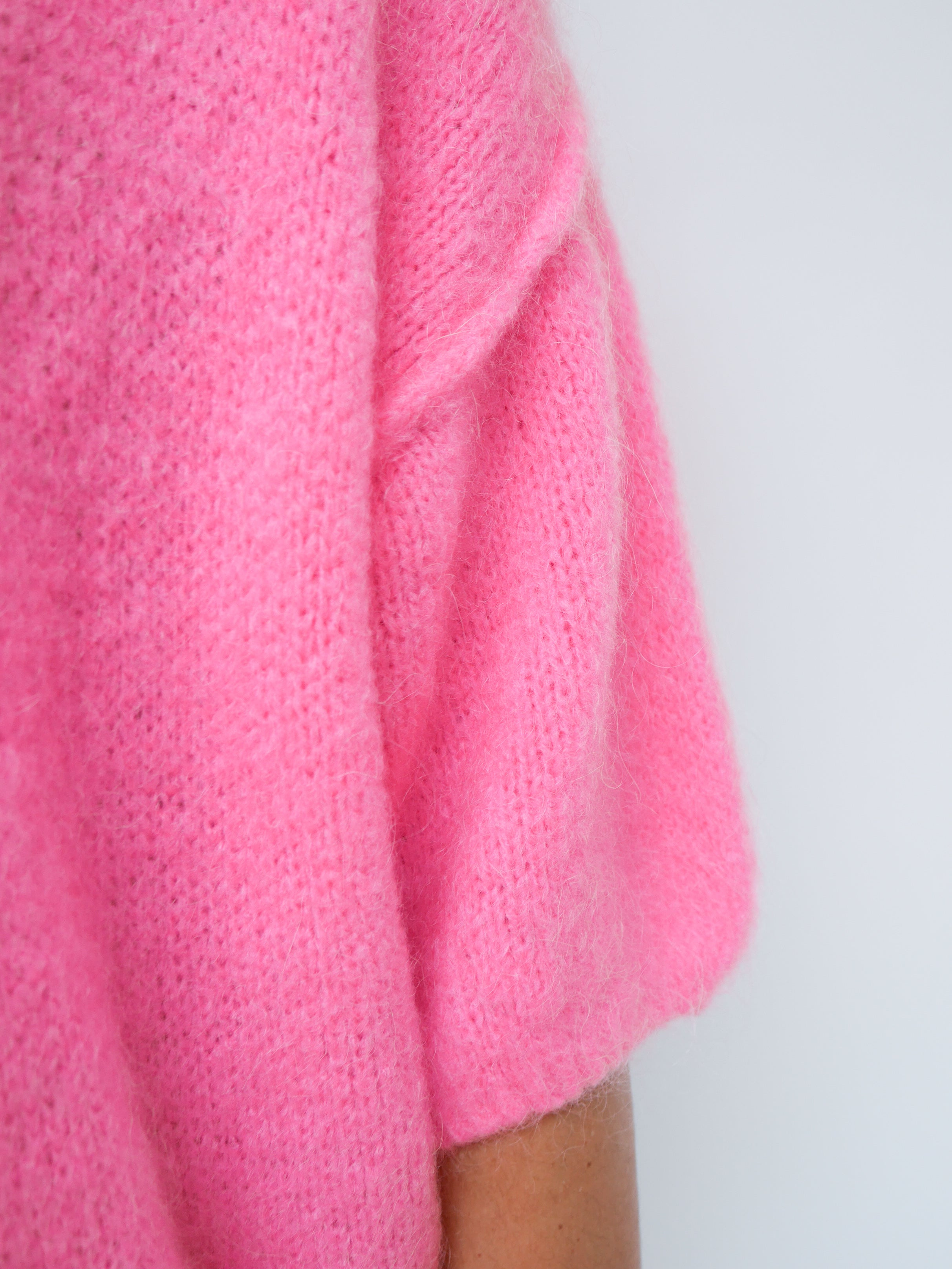 Abi Knit Mohair Hot Pink