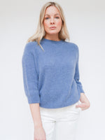 Maddie Alpaca Knit Denim Blue