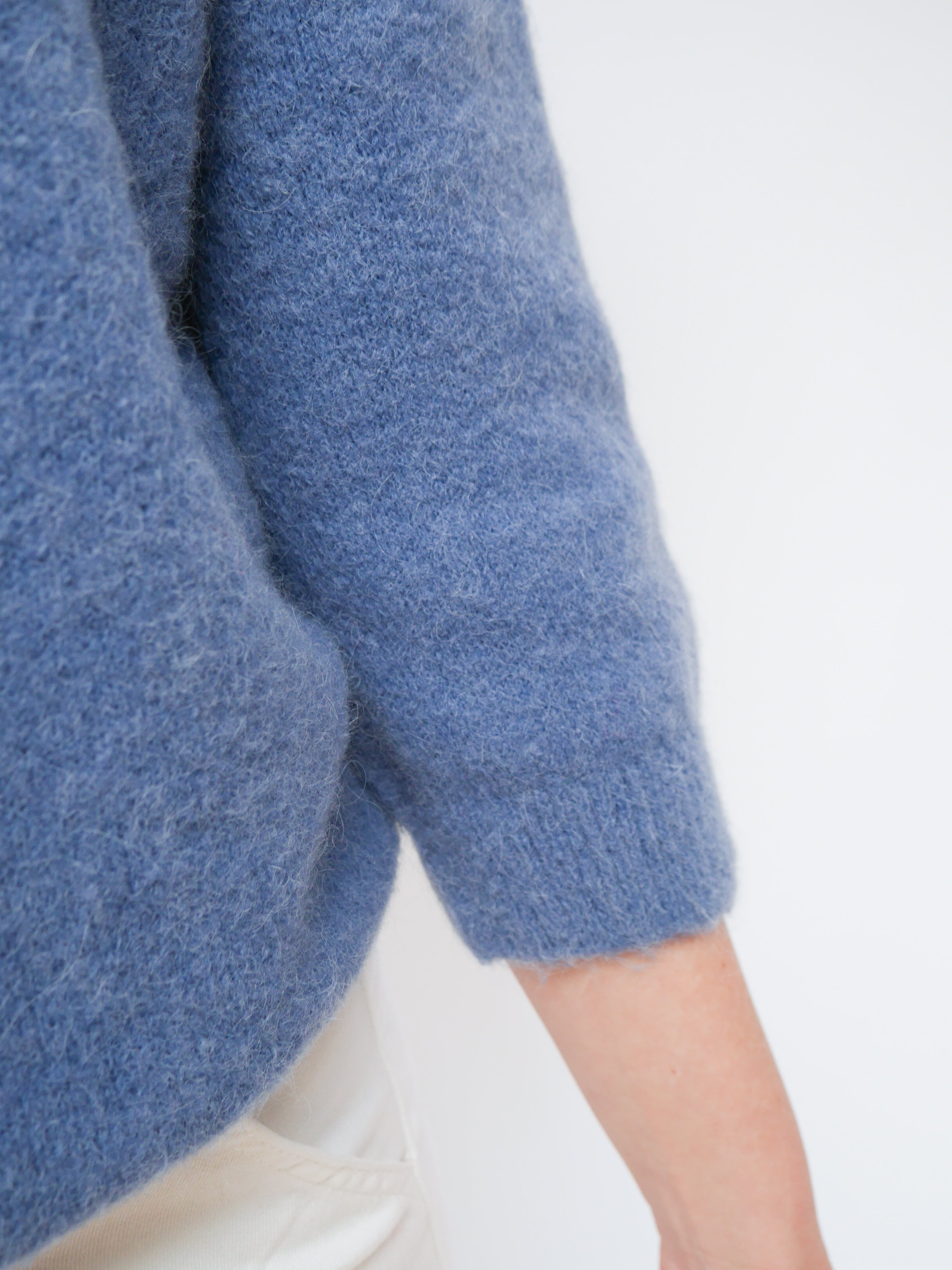 Maddie Alpaca Knit Denim Blue