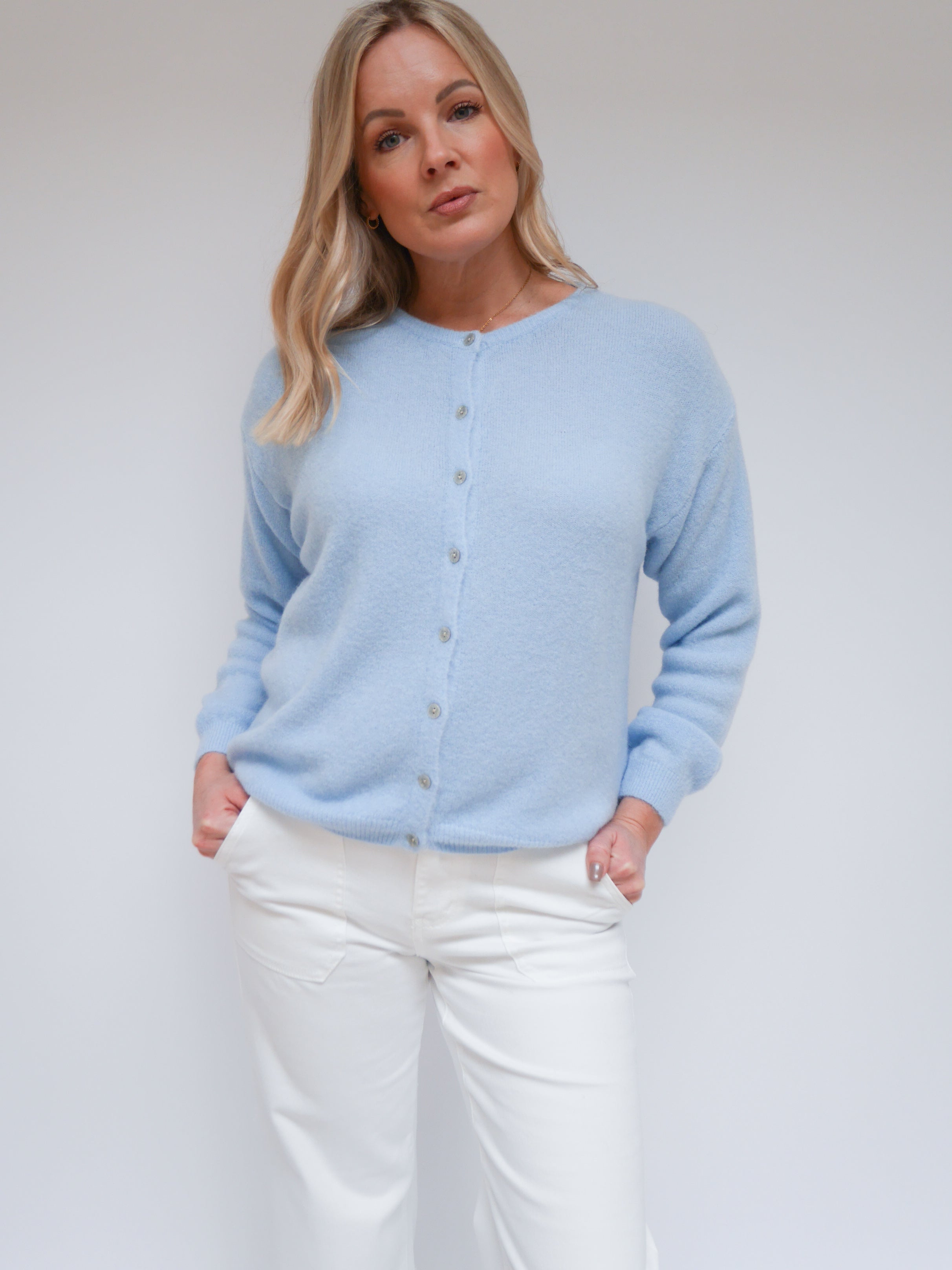 Christina Cardigan Baby Blue
