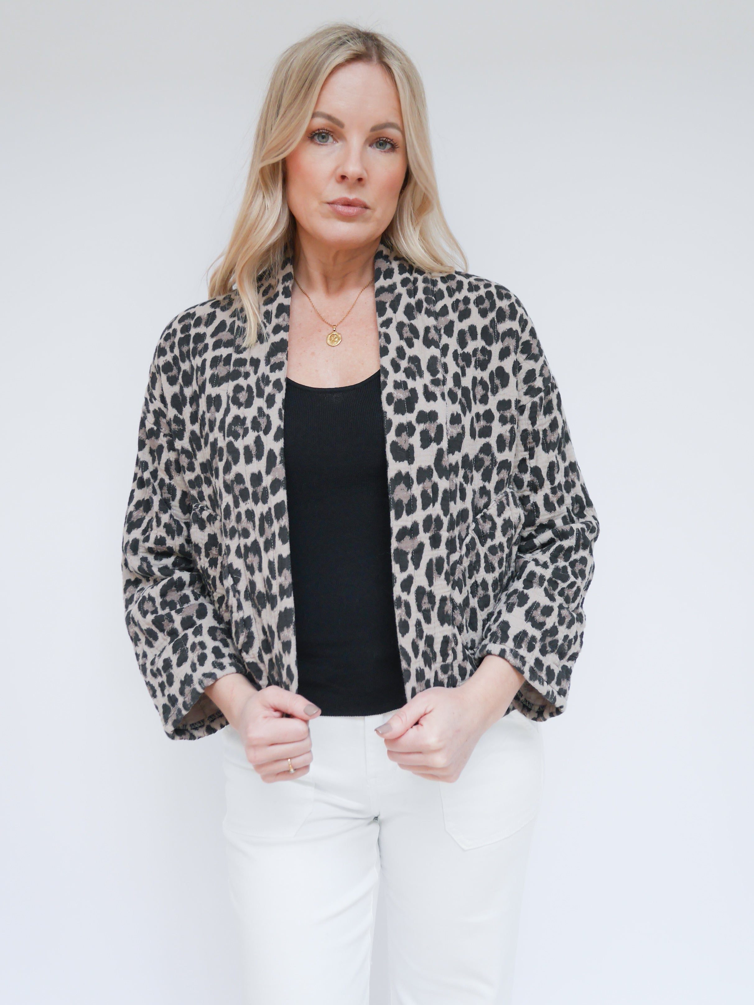 Emma Jacket Mocha Leopard