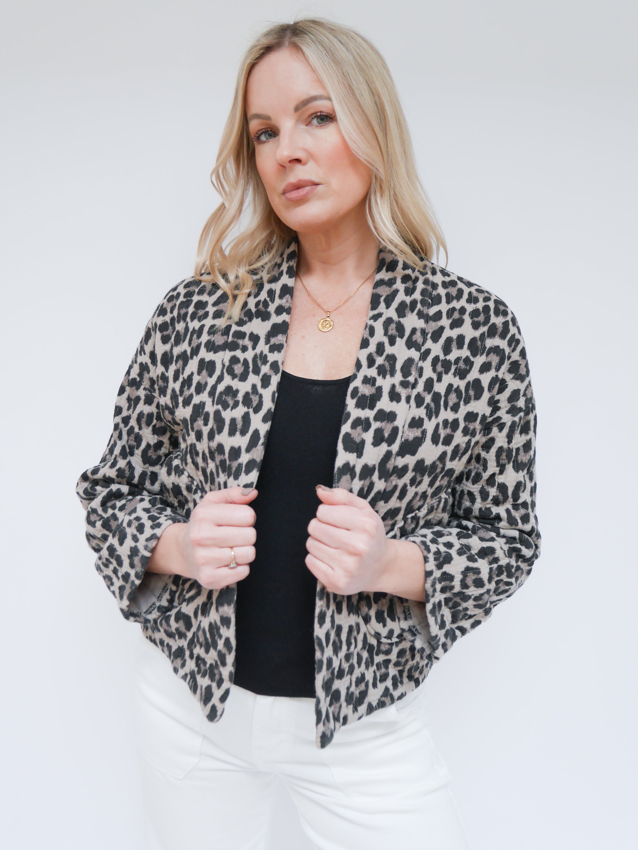 Emma Jacket Mocha Leopard