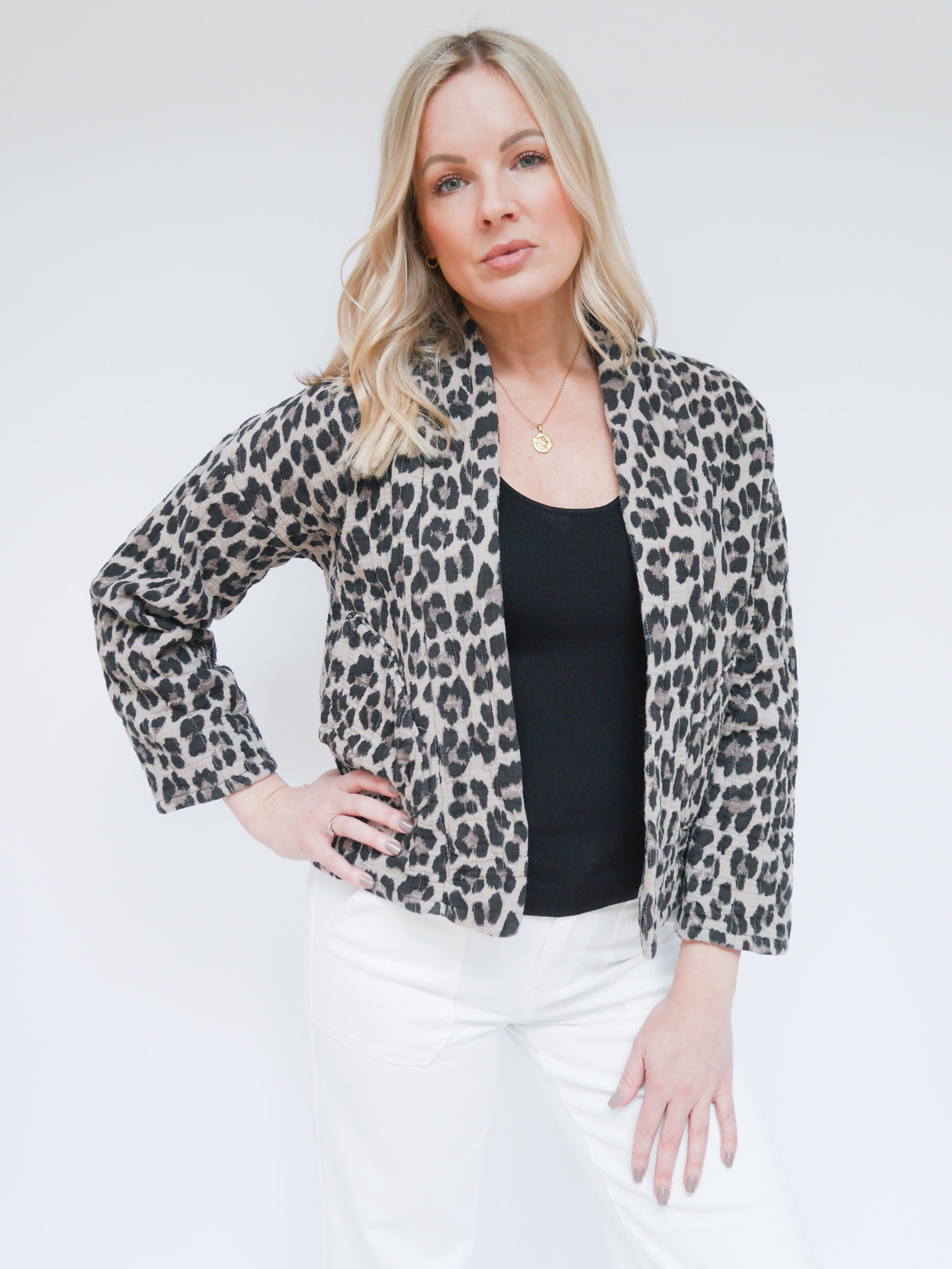 Emma Jacket Mocha Leopard