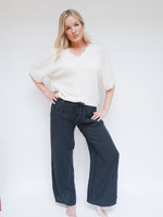 Lola Linen Trs Navy