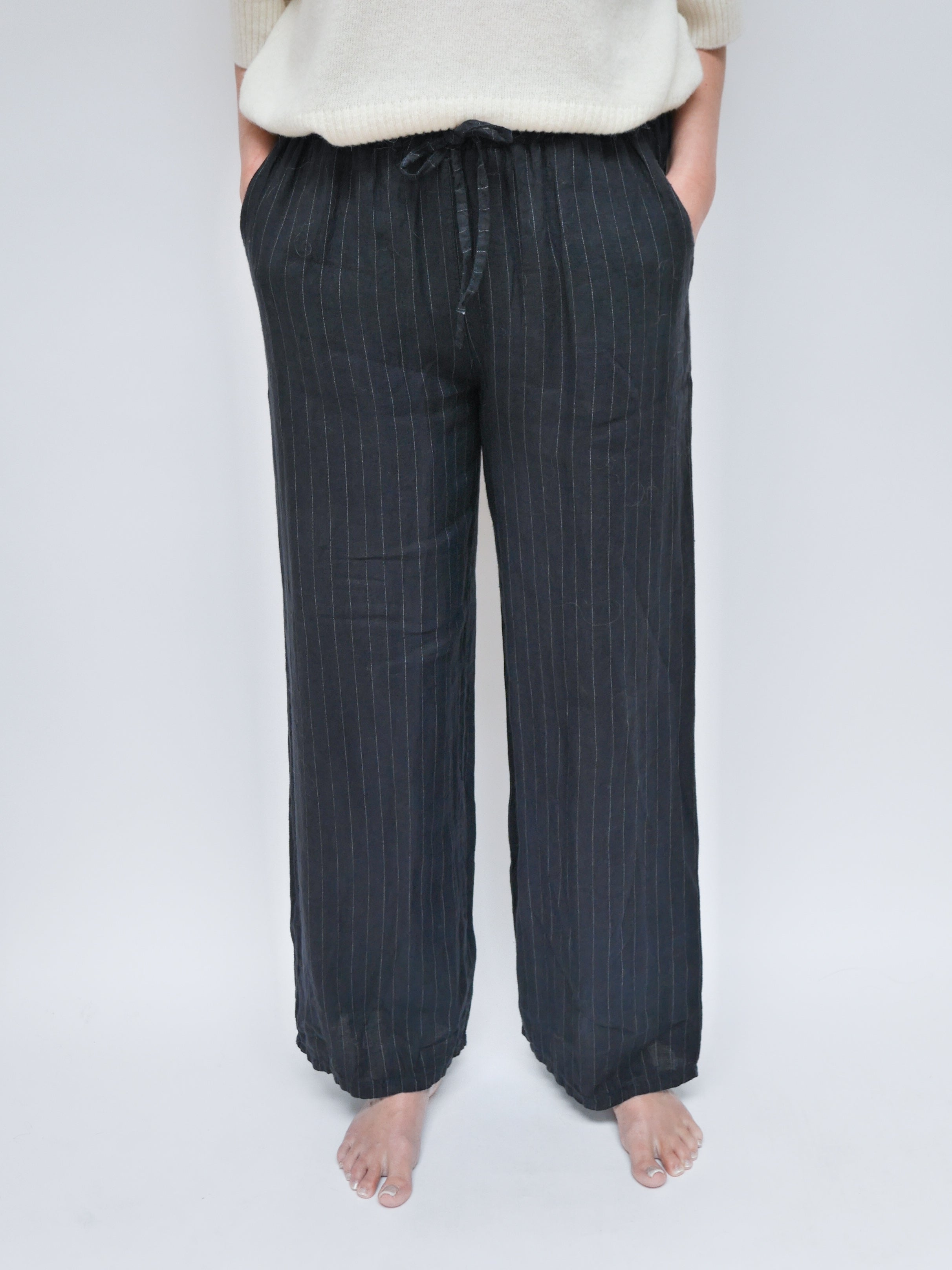 Lola Linen Trs Navy
