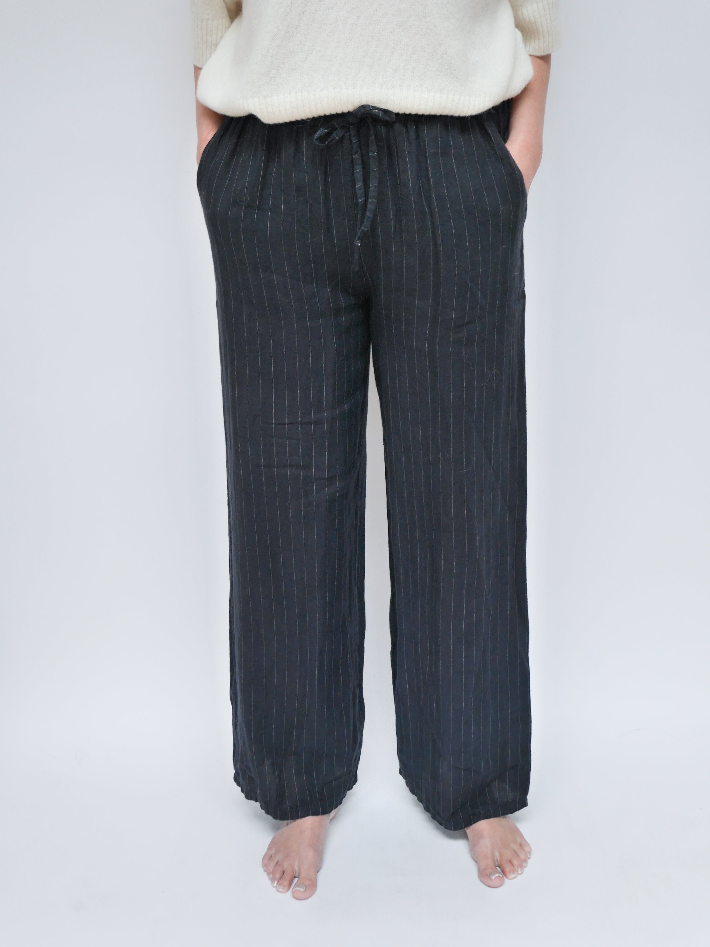 Lola Linen Trs Navy