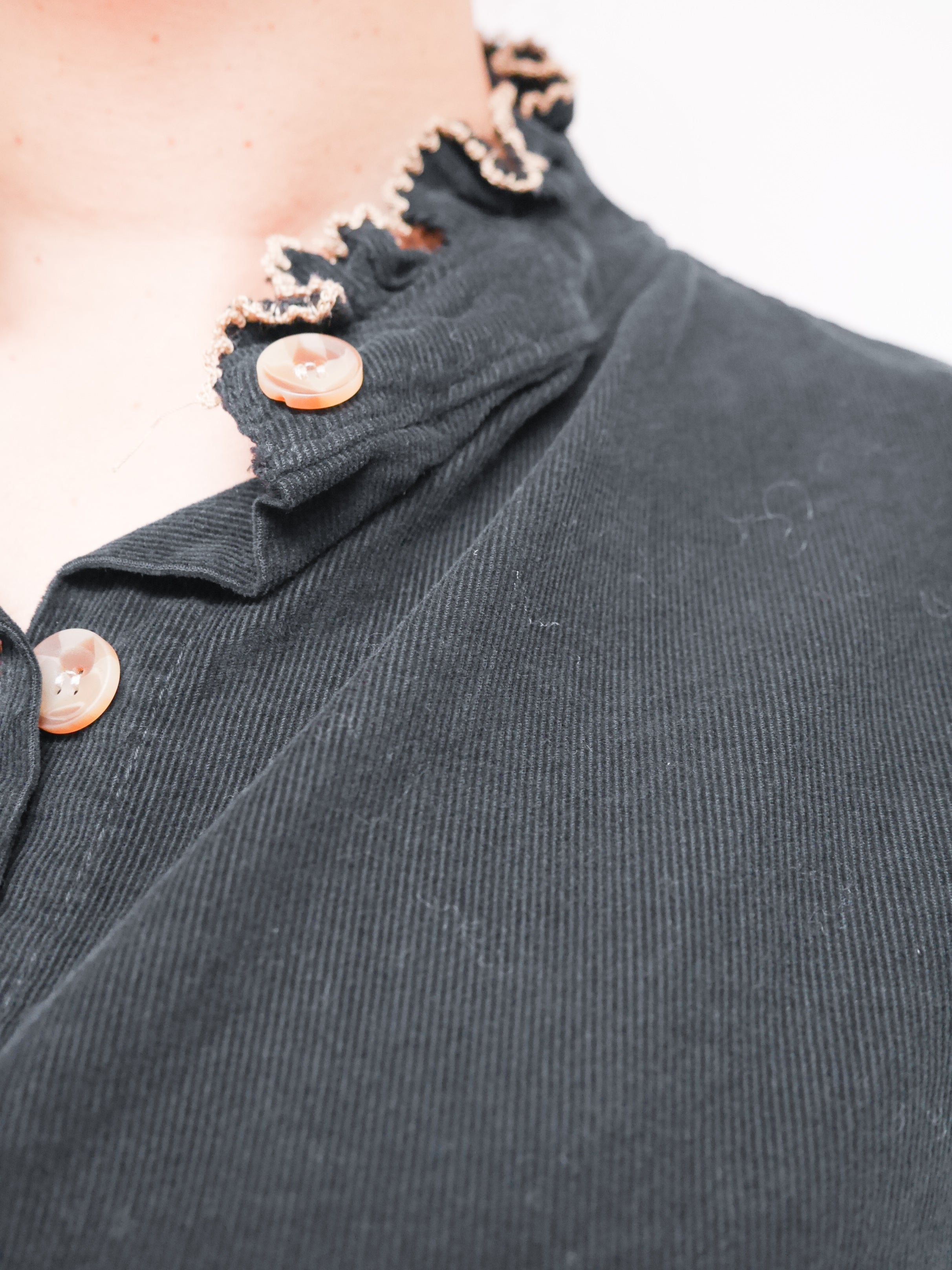 Alice Blouse Black / Camel