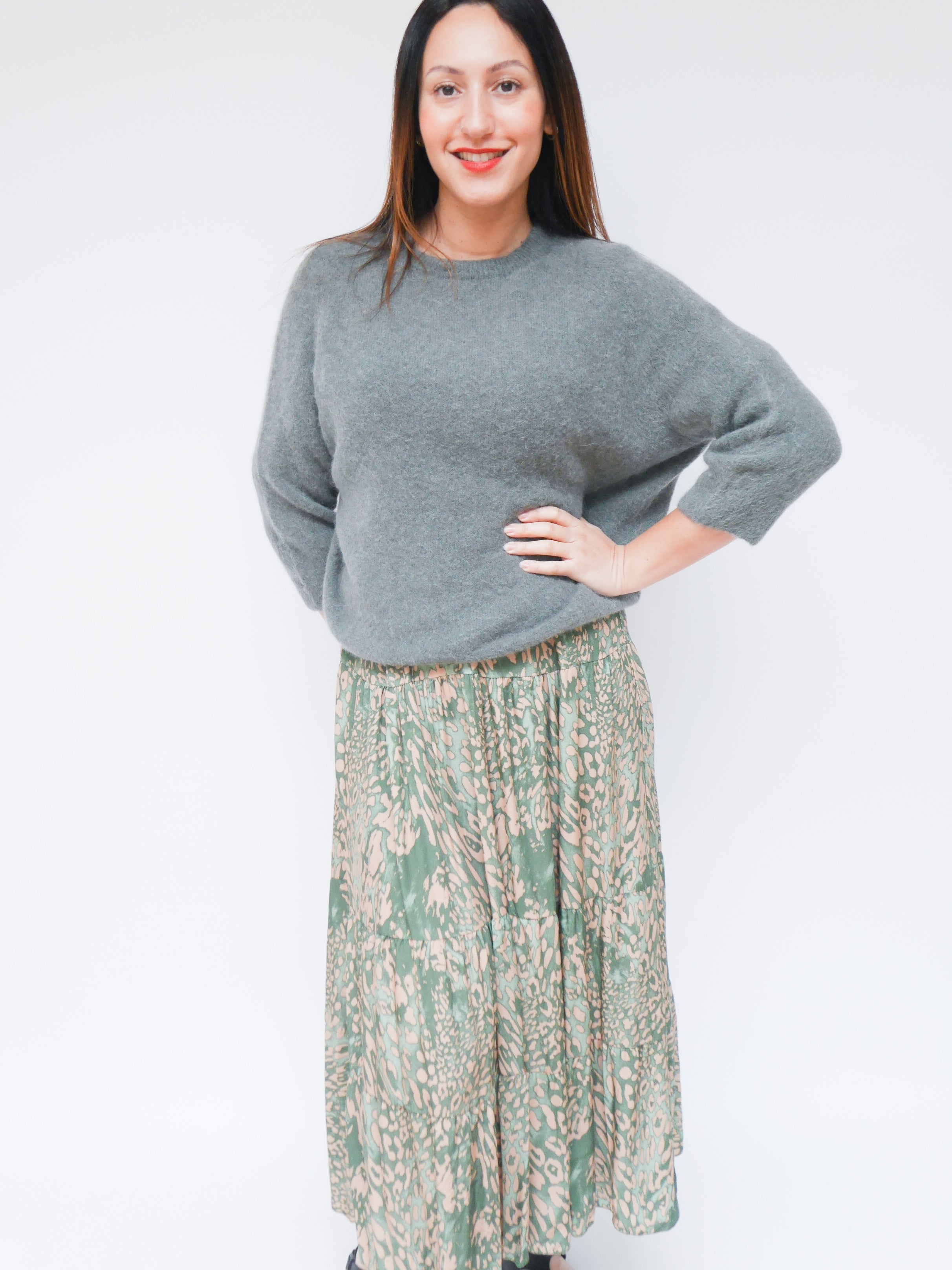 Maddie Alpaca Knit Khaki