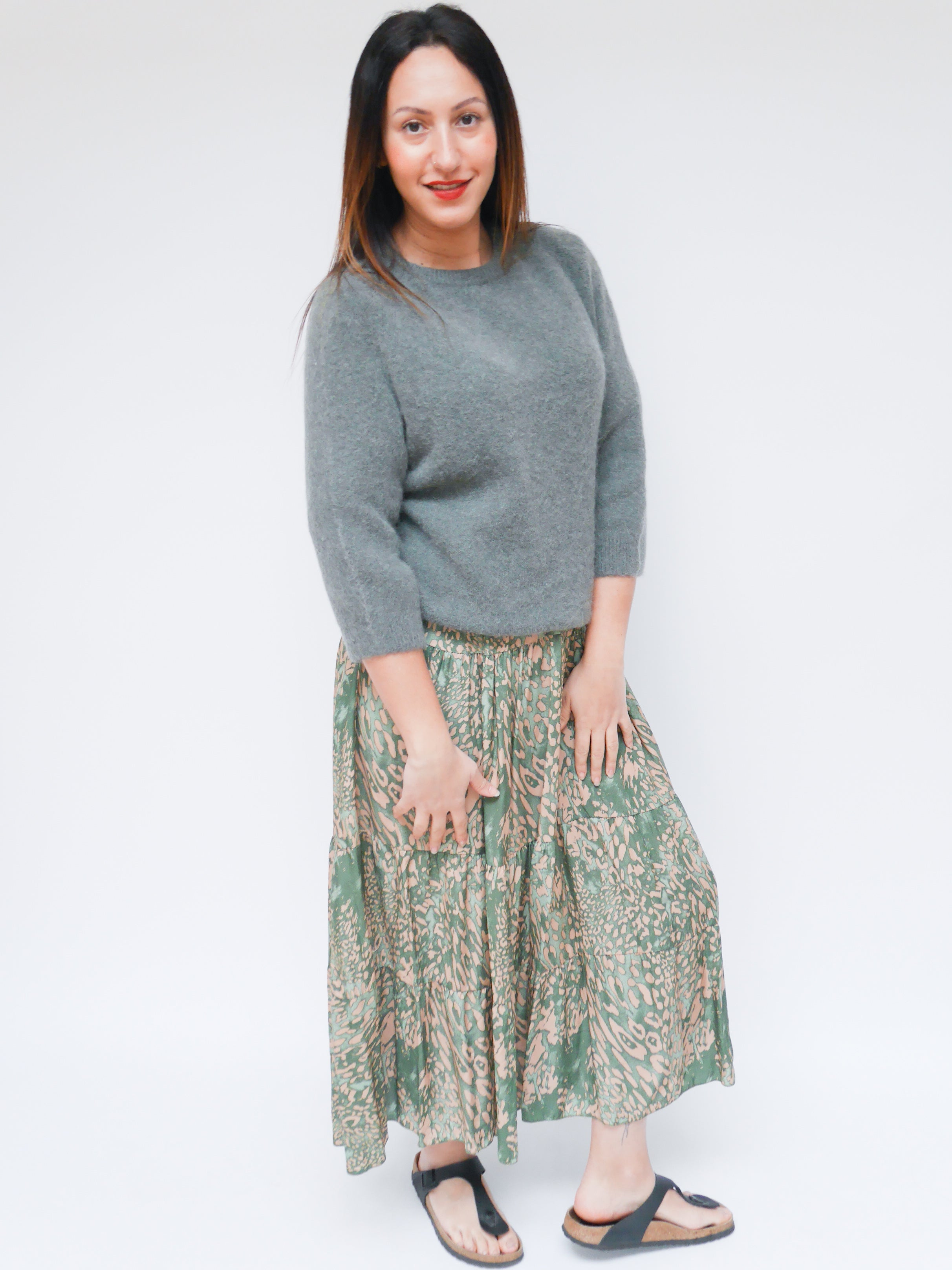 Maddie Alpaca Knit Khaki