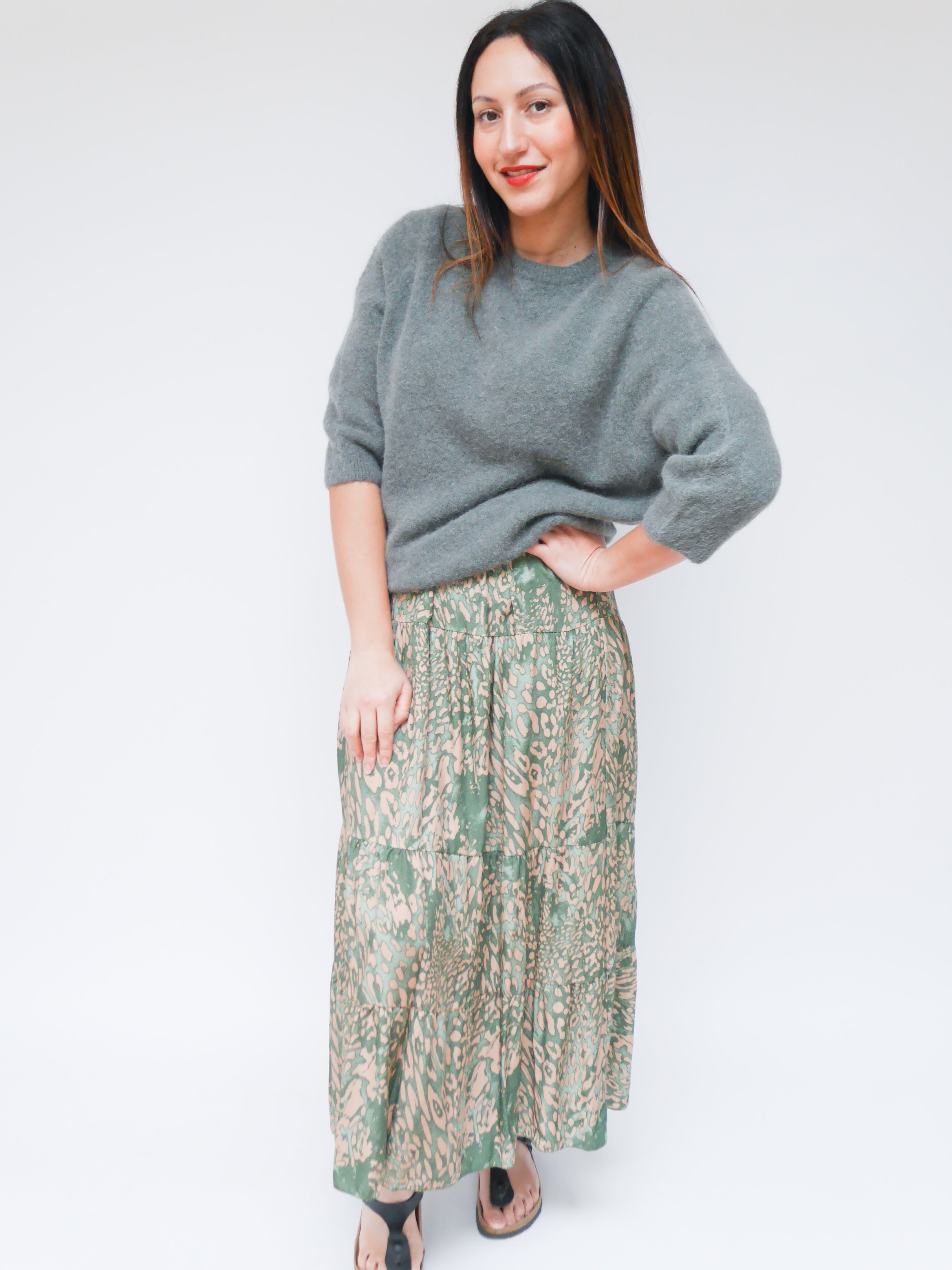 Maddie Alpaca Knit Khaki